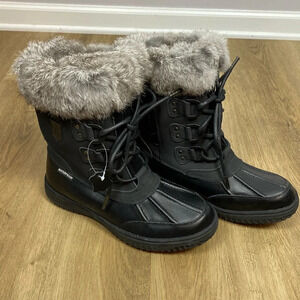 Comfy Moda Canada Winter Boots with Fur Trim